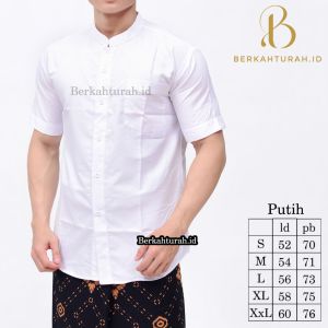 Baju Koko Pria Dewasa Lengan Pendek Embos Terbaru