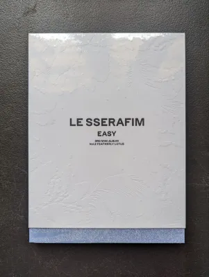 [ONHAND] LE SSERAFIM - EASY OFFICIAL ALBUM | Balmy Flex Featherly Lotus Sheer Myrrh Compact Ver | Chaewon Yunjin Sakura Kazuha Eunchae