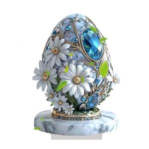 Bunnies Figurines Easters Decoration Table Centerpieces Acrylic Easters Eggs Rabbit Statue Rabbit Sculpture Home Decors