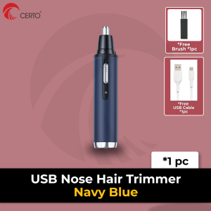 CERTO Rechargeable Nose Hair Trimmer Shaver Clipper Hair Removal Machine Pencukur Bulu Hidung Mesin Cukur Janggut 鼻毛修剪器