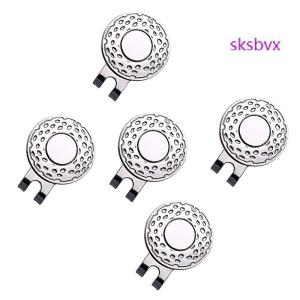 sksbvx อุปกรณ์ทำเครื่องหมายลูกกอล์ฟพร้อมที่หนีบหมวกกอล์ฟแม่เหล็กสำหรับกลางแจ้ง