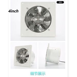 Exhaust Fan Dinding Exhaust Fan Bisu Angin Plafon Kipas Atap Kipas Kamar Mandi Kipas Dapur Kipas Angin Hisap Plafon 4/6 INCH