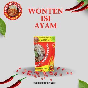 CEMILAN PEDAS KUAT DAN KERING | WONTEN | PANGSIT GORENG PEDAS