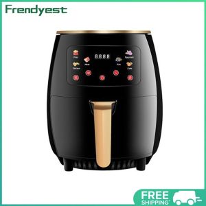 COD [Free Shipping] 6L Large Capacity Air Fryer with Digital Settings Electric Oilless Cooker for Crispy Snacks