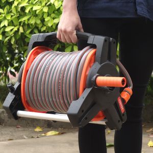 สายยางโรล ชุดครบเซ็ต สายยางหนา2ชั้น ยาว20เมตร 1/2นิ้ว แถมฟรี ปืนฉีดน้ำ ปรับได้9แบบ Garden Hose Reel 1/2"X20M💦สายยาง รดน้ำ ต้นไม้ สวน ล้างรถ hose reel โรล