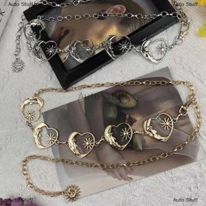 [COD] Auto Stuff ฮาราจูกุพังก์ดวงจันทร์เข็มขัดโลหะผู้หญิงวินเทจโกธิคมูนจันทร์ดวงอาทิตย์เข็มขัดจี้เข็มขัดผู้หญิง