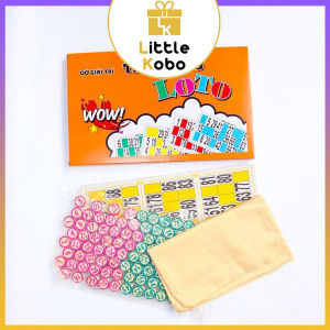 [Sato] Cờ Lô Tô Nhựa Melamine Cao Cấp 2 Mặt Số Loại Xịn Cờ Loto Giải Trí Đồ Chơi Ngày Tết Sato063