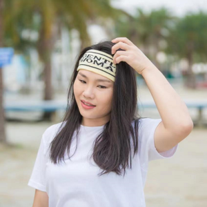 Pulchra ผ้าคาดผม แถบคาดศีรษะ ที่คาดผมผ้าไหมพรม ผ้าคาดผม งานทอแท้ แถบคาดศีรษะกีฬา ที่คาดผมโยคะพร้อมส่ง