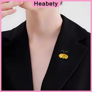 Heabety Fashion Cute Crystal Insect Little Bee Brooches Pin For Women Clothing Coat Jewelry Accessries Gifts