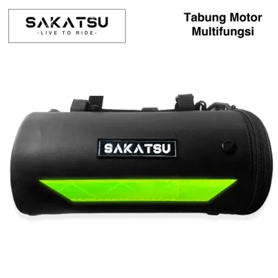 Tabung Box Motor Belakang Touring Murah Waterproof Merk SAKATSU Tas Touring Tempat Jas Hujan Di Motor Multifungsi
