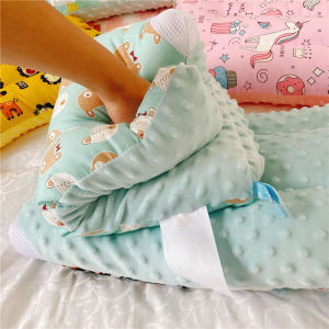 [Ready Stock] Cute Cartoon Kids Sleeping Pillows 0-10 Years Cotton Infant Baby Prevent Flat Head Pillow Kids