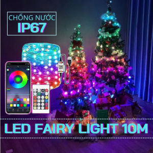 dây led 10m bóng hạt gạo 200 kiểu nháy trang trí tết siêu đẹp