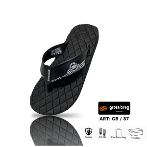 Sandal Jepit  Pria Wanita - Grotebreg GB 87 - Sendal Karet Terbaru  - Flat Sandal Distro