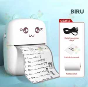 Mini Cute Thermal Printer Bluetooth Portable Label Printer Picture Foto Receipt Barcode Memo Printer for Student Childrens Gift