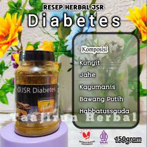 Ramuan Herbal alami Jamu JSR ORIGINAL obat diabetes kemasan 150gr