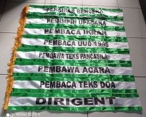Selempang petugas upacara untuk SDIT SMPIT SMAIT 10 pcs