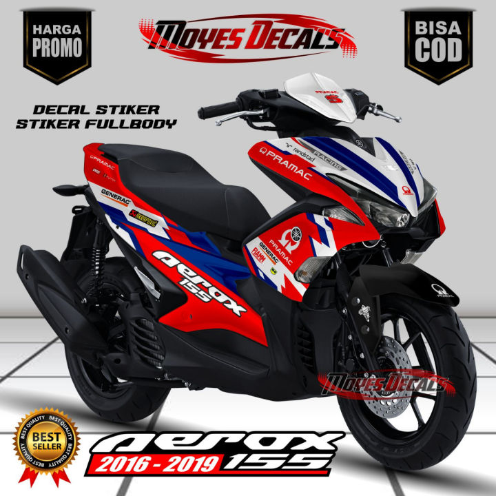 ⭐⭐⭐⭐⭐{ cod } stiker aerox full body decal stiker motor aerox 155 old ...