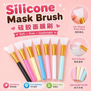Facial Mask Brush 硅胶面膜刷套装 Berus Masker Muka Spa Silikon Mudah Dibersihkan Silicone DIY Face Tool Silicone Mixing