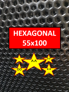 Plat Speaker - 55x100 cm - Hexagonal - Ram Speaker - Grill Speaker - Plat Lubang