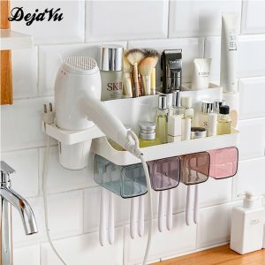 [PROMO] Dejavu Rak Kamar Mandi Tempat Alat Mandi Anti Debu / Tempat Odol Sikat Gigi /Skincare/ Hairdryer/ Rak Sikat Gigi Multifungsi HRD301