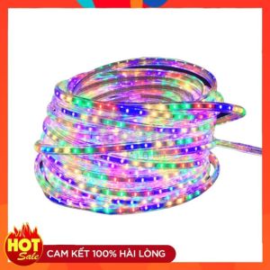 Sét 5m Dây Nháy Đuổi Nhiều Màu Chip 2835 Dùng Trang Trí Ngoài Trời Sân Vườn Quán Cafe Trà Chanh Trà Sữa Kèm 1 Nguồn