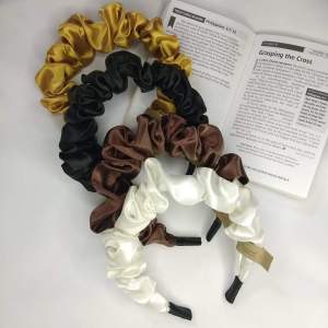 ELEGANT SATIN MEDIUM HEADBAND 40 COLORS PONYTAIL KOREAN STYLE HAIR BAND