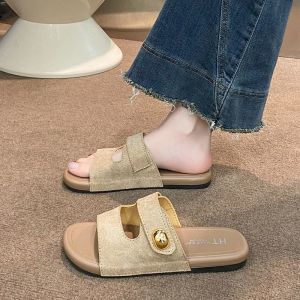 [FreeShipping] New Thick-Soled Velcro Slippers for Women 2025 Summer Fashionable Outdoor Non-Slip Versatile Casual Beach Shoes