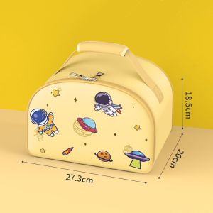 Hộp Cơm Giữ Nhiệt HOẠ TIẾT HOẠT HÌNH Dễ Thương Nhiều Ngăn Inox 316 Tiện Dụng (JA SHOP)