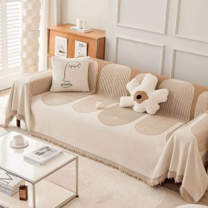CREATIVE PAVILION Các mùa đầy đủ Áo phủ ghế sofa Chenille Chống trượt Phổ quát Chăn ném cho ghế sofa Bắc Âu Hai  Khăn Sofa Chenille Trang chủ