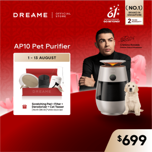 [NEW] Dreame AP10 Air Purifier Fan｜5-Stage Air Filtration 360° Hair Collection Eco-Ambient Light & Smart App Control