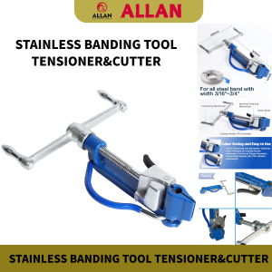 ALLAN Steel Banding Tool Strapping Tensioner Tensioner & Crimper & Cutter Stainless Steel Banding Spiral Tensioner For 3/4" Stainless Banding