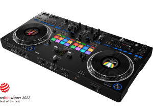 Pioneer DJ DDJ REV7 Scratch-style 2-channel professional DJ controller for multiple DJ applications (Black) | Get the most from the Serato DJ Pro and rekordbox performance software and boasts a brand-new design that includes large motorized jog wheels