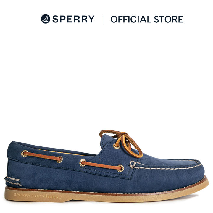 Sperry Men's Gold Authentic Original™ 2-Eye Nubuck Boat Shoes Topsider  Navy (10398460) Lazada PH