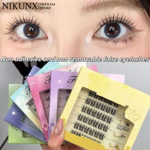 NIKUNX ขนตาดอกทานตะวันจำลองแบบเต็มขนตาปลอมแบบไม่มีกาวของ NIKUNX ขนตาปลอมกาวในตัว