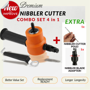 Sheet Metal Nibbler Cutter Drill Adapater Accessories Attachment Tool Metal Plate Iron Sheet Saw Pemotong Kepingan Logam