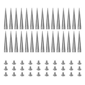 30pcs Punk Rivets for Clothing and Leather Crafting Projects Metal Tree Spikes Leather Craft Nails Accessories