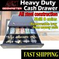 Cash Drawer 5 Compartment 8 Coins Cash Drawer Box Cash Drawer Box POS System With 5 Bill 8 Coin Tray. 