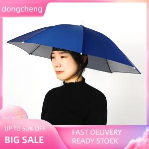 dongcheng Portable Rain Hat Outdoor Folding Umbrella Fishing Sun Shade Anti-UV Camping Fishing Headwear Cap Beach Head Hats Accessory
