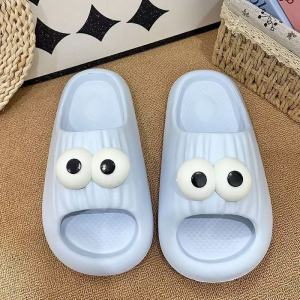 Cute Cartoon Kt Cat Slippers For Women Summer Outdoor Soft Sole Eva Non-Slip Indoor And Outdoor Sandals Slip-Resistant And Durable