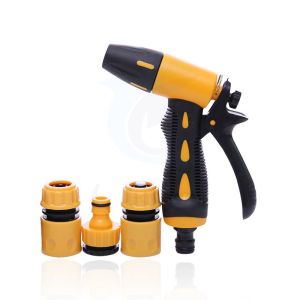 Direct Injection Hose Nozzle Garden High Pressure Washing Water Gun Sprinkler High pressure car wash Original Garden Hose Spray Nozzle Spray Gun High Pressure Washing Water Nozzle Sprinker Garden Irrigation Tool Adjustable Twist Hose Nozzle Variable Flow
