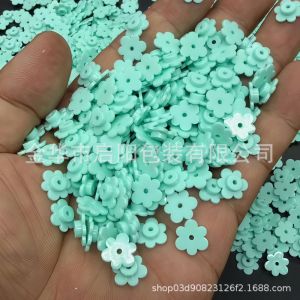 Craft Bead Kit 100 Six-leaf petal building blocks solid color transparent handmade for slime filling live streaming and crafting for home craft sessions classroom projects or gift making