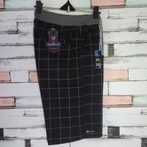 Celana Tartan Pendek Pinggang Karet Cotton Twill Street Supercombed 33-38 JUMBO