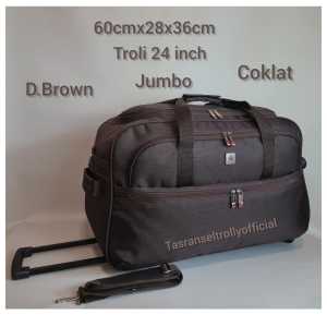 Tas Pakaian Troli Polo Interclub 60cmx28x36cm ukuran 24 inch JUMBO