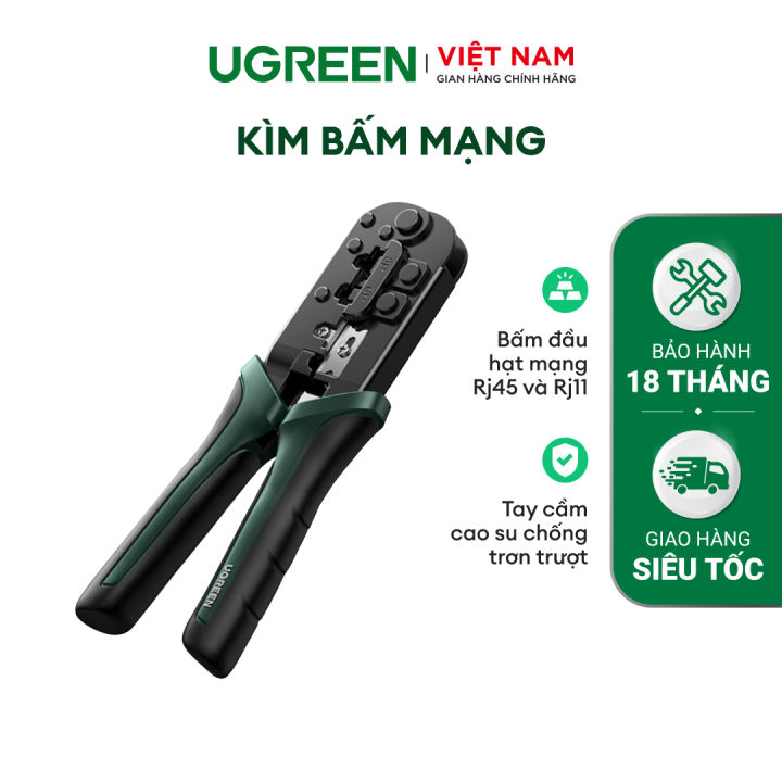 Kìm bấm mạng UGREEN NW136 NW168 | Bấm đầu hạt mạng Rj45 và Rj11 | Tay ...