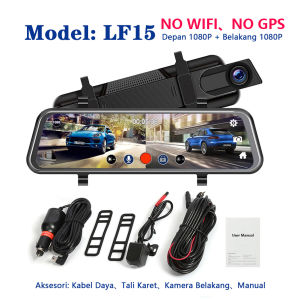 Acroder Dash Cam 10 Inch IPS Touch Screen 2K Night Vision Dual Lens Loop Recording G-Sensor