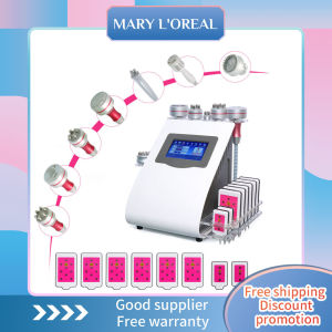 9 In 1 Portable RF Cavitation 40k Ultrasonic Cavitation Machine Multi Functional Beauty And Weight Loss Slimming Machine