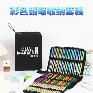 Drawing Pencil Case Large Capacity Pencil Case 60/72/100/120 Slots Coloring Pencil Holder Case Art Marker Carrying Case