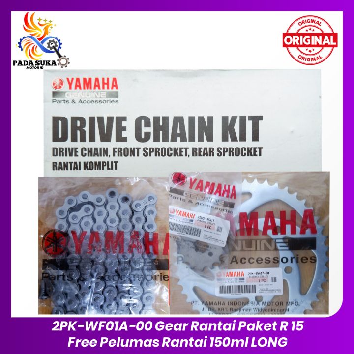 Rantai R15 Paket Rantai Yamaha R15 V2 150 (2PK-WF01A-00) YGP ORIGINAL 100% + Free ...