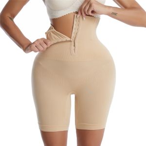JHHB Women Tummy Control Slimming Panty With Girdle High Waist Body Shaper Shorts Plus Size Hooks Shapewear