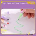 ONE-A114 Highlighter Pastel 2 Sisi Isi 6pcs 12 Warna / Spidol Penanda Teks Set Alat Tulis Sekolah. 